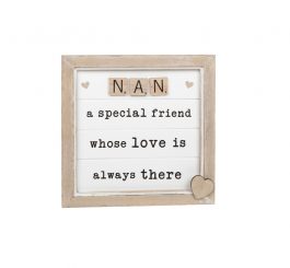 Scrabble Sentiments Plaque Nan