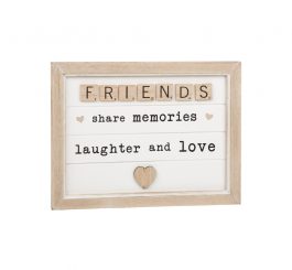 Scrabble Sentiments Plaque Friends