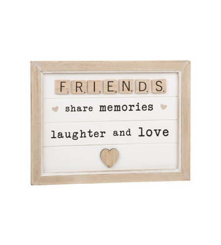 Scrabble Sentiments Plaque Friends