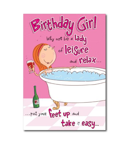 Lady of Leisure Humour Card