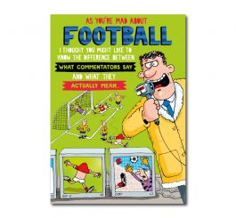 Football Commentator Humour Card