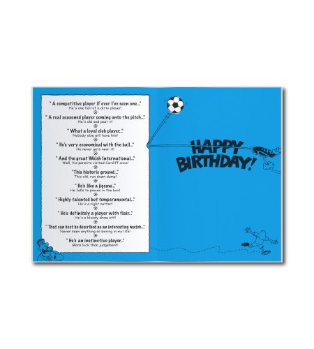 Football Commentator Humour Card - Image 2