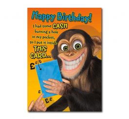 Chimp Humour Card