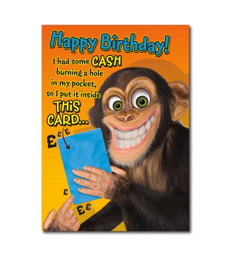 Chimp Humour Card