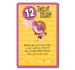 12th Birthday Card