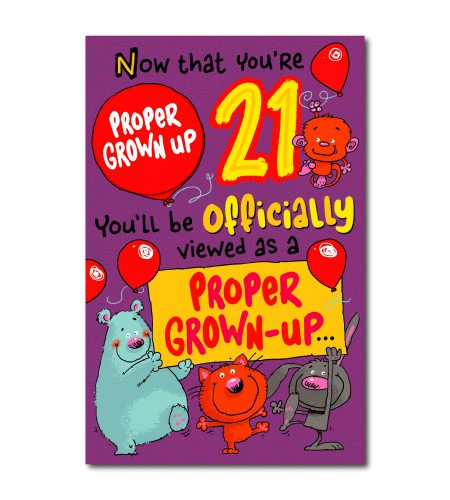 21st Birthday Card