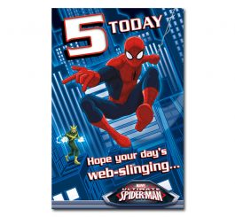 5th Birthday Marvel's Spiderman Card