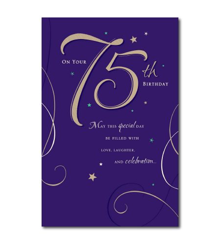 75th Birthday Card