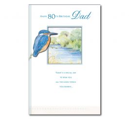 80th Birthday Dad Card