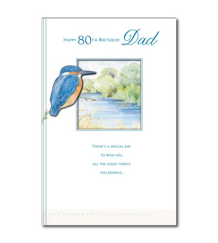 80th Birthday Dad Card