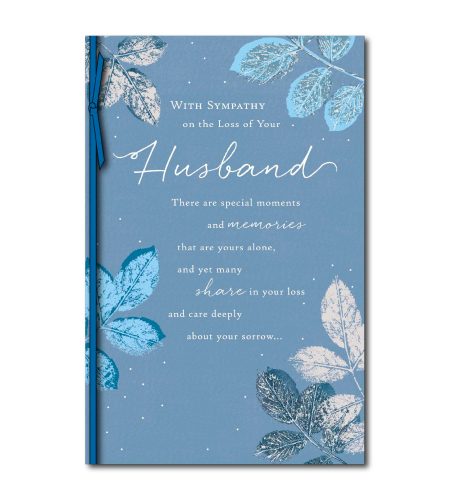 Loss of Husband Sympathy Card