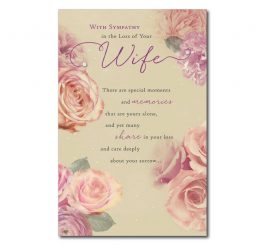 Loss of Wife Sympathy Card