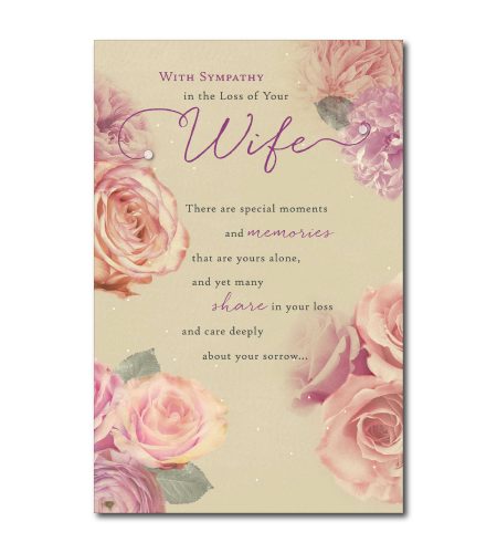 Loss of Wife Sympathy Card