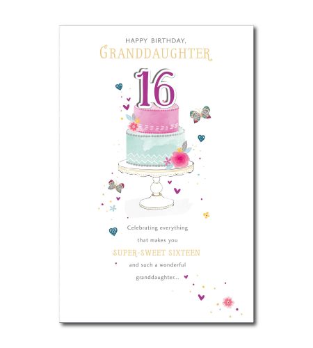 16th Birthday Granddaughter Card