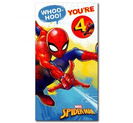 4th Birthday Marvel's Spiderman Card