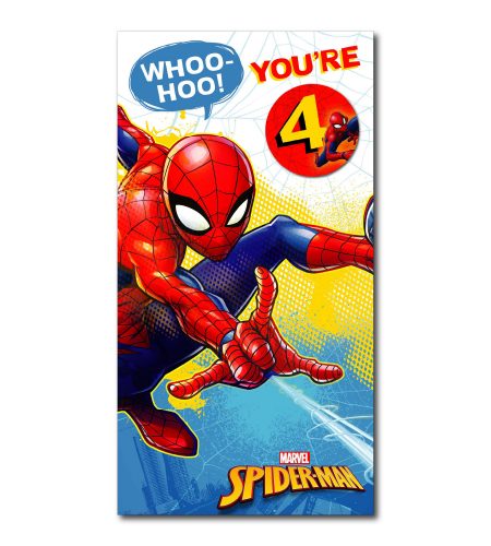4th Birthday Marvel's Spiderman Card