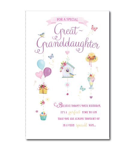 Great Granddaughter Birthday Card