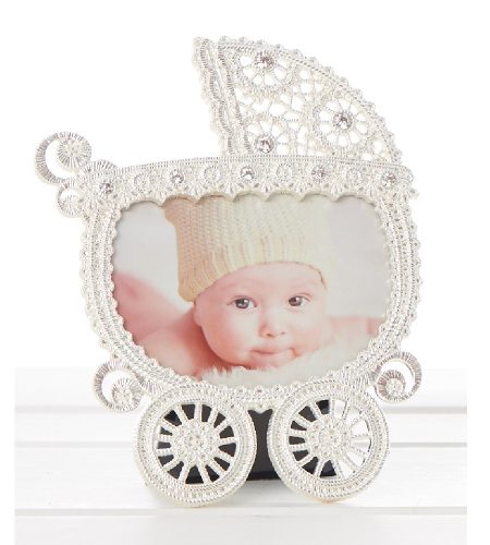 Baby Lace Pram Frame 3" X 4"