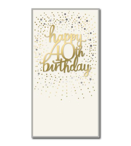 40th Birthday Card