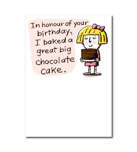 Birthday Cake Birthday Card