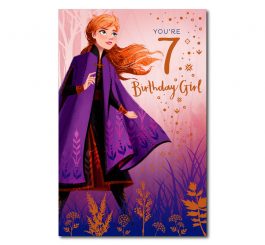7th Birthday Disney's Frozen Anna & Elsa Card
