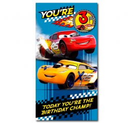 3rd Birthday Lightening McQueen Card