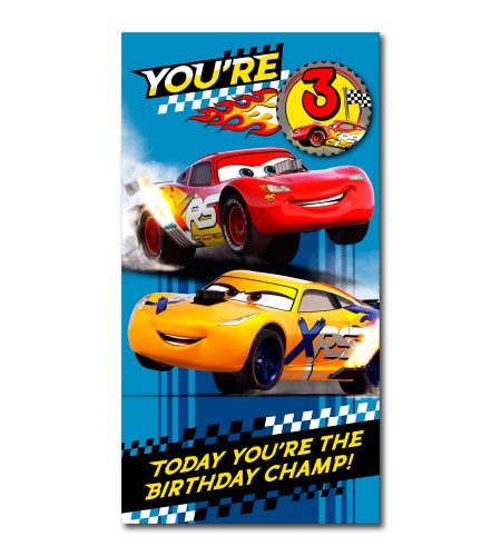 3rd Birthday Lightening McQueen Card