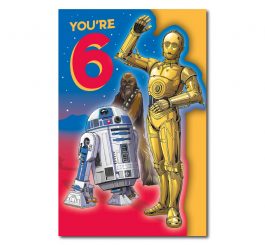 6th Birthday Star Wars Card