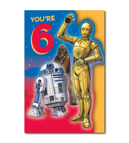 6th Birthday Star Wars Card