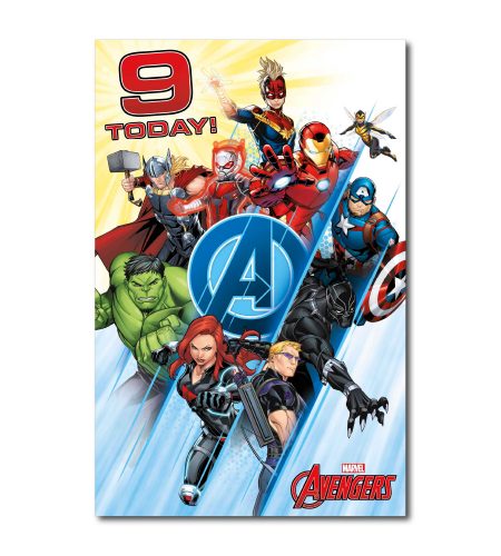 9th Birthday Marvel's Avengers Card