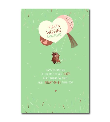 First Wedding Anniversary Card
