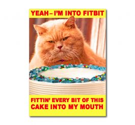 Fat Cat Humour Card