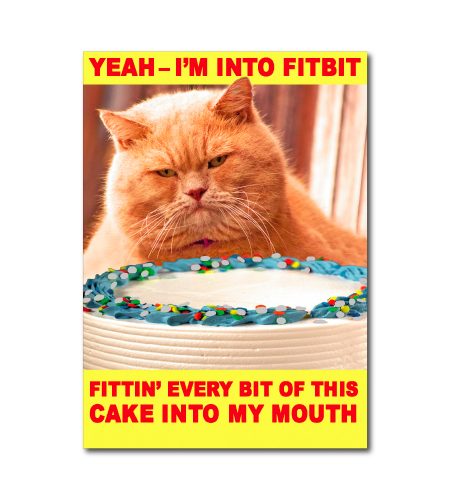 Fat Cat Humour Card