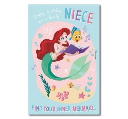 Niece Birthday Ariel Card