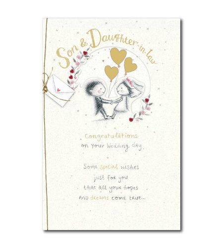 Son & Daughter In Law Wedding Day Card