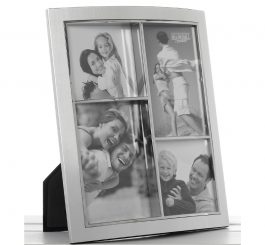 Silver Anodised Multi Frame 4 Pictures