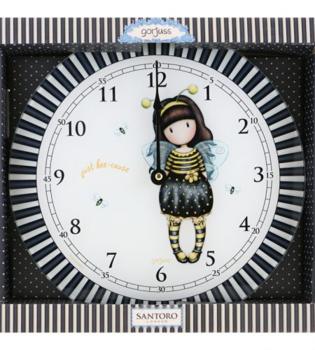 Bee-Loved Glass Wall Clock Gorjuss - Image 2