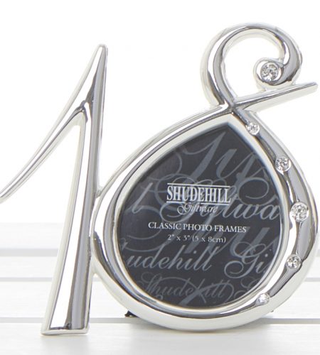 Silver Diamante Frame Birthday 18th