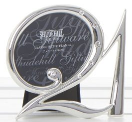 Silver Diamante Frame Birthday 21st