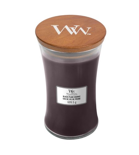 Woodwick Large Jar Black Plum Cognac