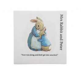 Mrs. Rabbit and Peter Decorative Wall Plaque