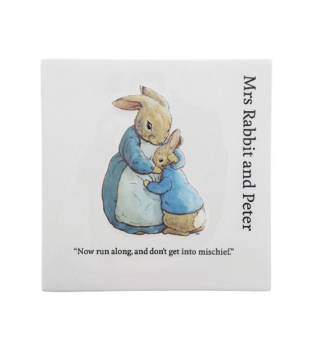 Mrs. Rabbit and Peter Decorative Wall Plaque