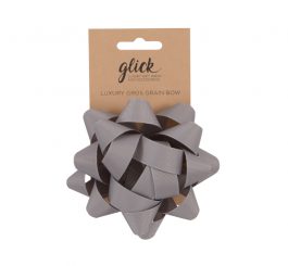 Luxury Confetti Bow - Silver