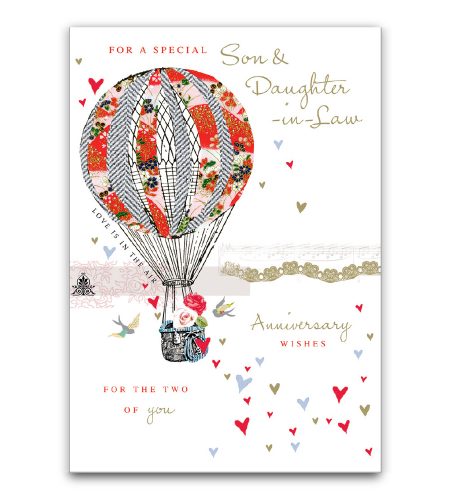 Son & Daughter In Law Anniversary Card