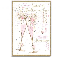 Sister & Brother In Law Anniversary Card