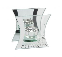 Mirror Crystal Tealight Holder