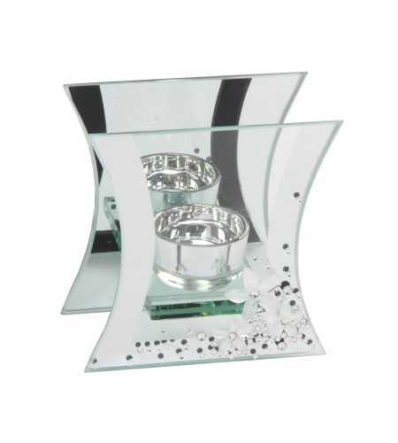 Mirror Crystal Tealight Holder
