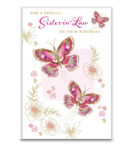 Sister In Law Birthday Card
