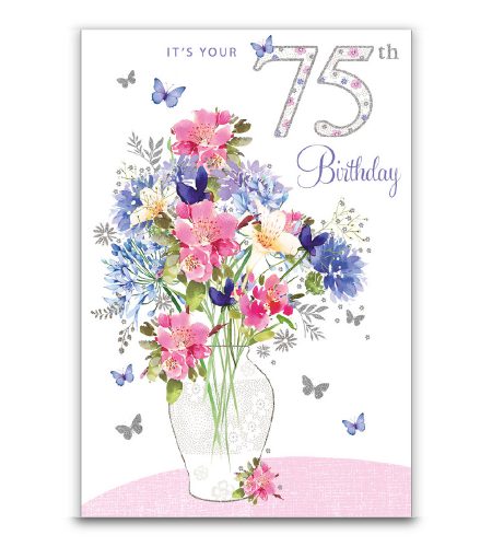 75th Birthday Card