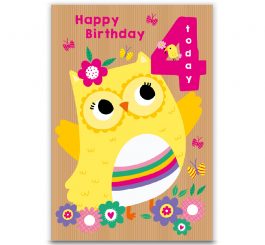 4th Birthday Card
